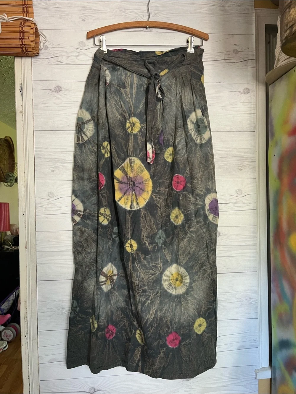 Unbranded Wrap Skirt Tie Dye 100% Cotton Hipipie Boho One Size